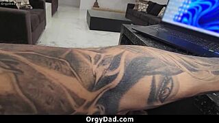 stepdaddy hires his stepdaughter as personal assistant for orgydad tasks