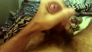 feeling the rush as moreno gostoso strokes his huge monster cock in the bedroom