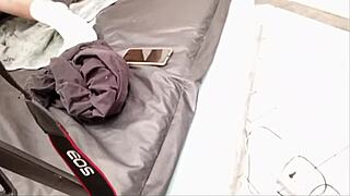 Latina amateur gives intense blowjob to black guy.