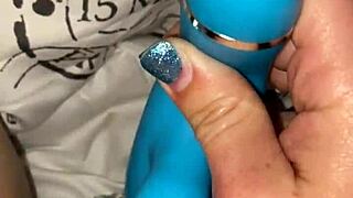 Milf uses dolphin vibrator to fuck her wet pussy to orgasm