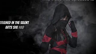 Lady ninja Channy Crossfire on a mission with Prince Yahshua in a tight setting