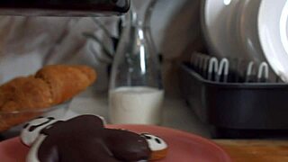 Lola Bredly, the busty babe, takes it hard and gets a creamy finish