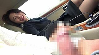 beautiful japanese model milf filmed in the hallway of an apartment