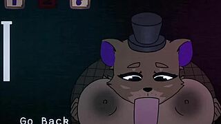 damn, five nights at fuzzboobs with freddy giving wild titjob in cartoon sex!