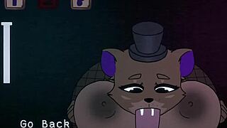 damn, five nights at fuzzboobs with freddy giving wild titjob in cartoon sex!