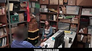 Teenlifters - Shy Blonde Teen 18+ Shoplifter Makes Sex Deal with Loss Prevention Officer - Brooke Bliss Ryan Mclane