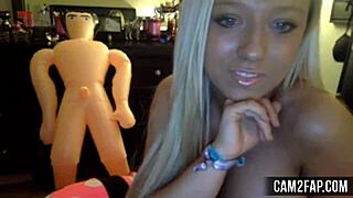 I’m Obsessed with This Hot Blonde on Webcam Voyeur!