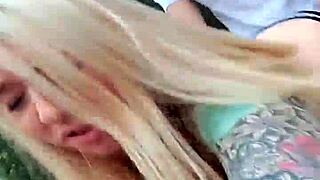 bent over in public for a risky facial