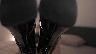 straponess in heels commands you to cum. her solo femdom show is intense.