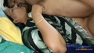 An Indian couple has a hot, passionate sex, captured in real, amateur footage