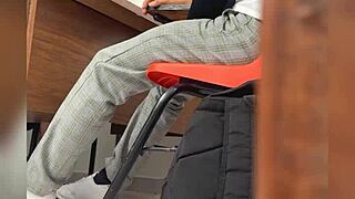 Yo, this Mexican teacher bangs her student in the classroom, caught on tape! 😜