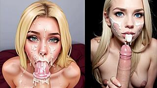 Eager teen sluts suck fuck and drown in cum animated compilation