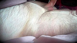 Redhead in lingerie teases with sucking