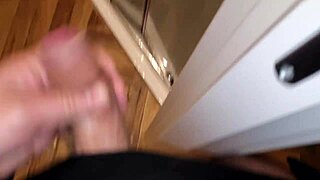 Amateur handjob with huge cock exploding massive cum load