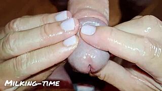 Hey, listen to this dirty talking mistress play with foreskin for a tickling handjob milking