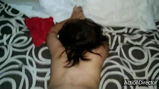 The Latina girl with big ass rides a dick and screams with pleasure