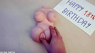 Stepmom Surprises Me with Toy and Guides My Hand. Full Video Shows Her Helping Me Jerk Off in CFNM Scene.