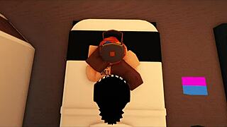 slut gets blacked roblox with deepthroat and big cock sucking