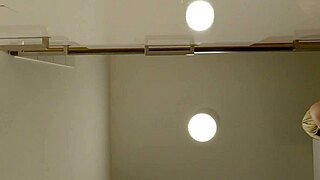 sexy braless wife with natural big tits skips panties in kitchen