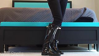 The boot slut e01 my hunter boot sluts mega cum load for free