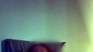 Random video in bed with saggy tits and hairy pussy