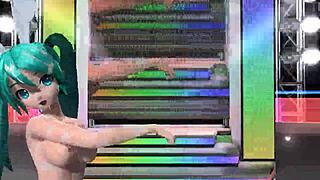 hatsune miku in nude bunny costume?