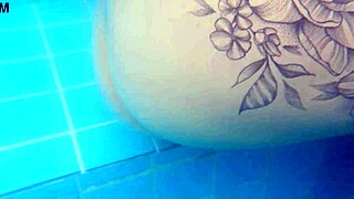 Risky Public Sex with Petite Slim Teen's Tight Pussy in Pool