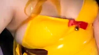 pikachu's first time fucking in a cosplay costume 😏