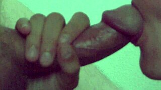 haze delivers a wet, sexy close-up cock sucking in slow motion, teasing every detail.