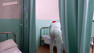 Hey, this nurse totally bangs her patient in hospital!