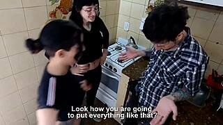 Shy Coworker Fucked in Risky Threesome at Work with Mei Pang & John Lemon