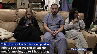 dr tampa examines bratty orphan jasmine rose during cheerleading physical