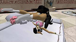 lady bastet of egypt commands her servent girl for pleasure. wanna see how she takes control?