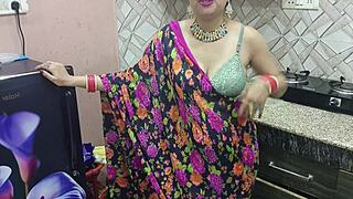 Desi Indian bhabhi cheats in kitchen with brother-in-law