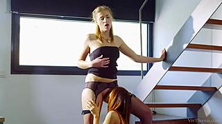 Hot Damn! Watch Lesbians Aria Logan and Arian Dive Into Wild Pussy Play!