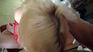 Two girls suck hairy dick pov