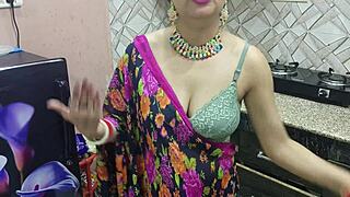 Desi Indian bhabhi cheats in kitchen with brother-in-law