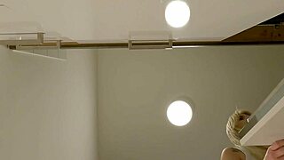 sexy braless wife with natural big tits skips panties in kitchen