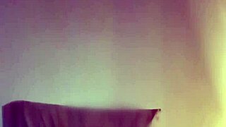 Random video in bed with saggy tits and hairy pussy