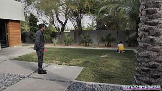 Tiny Asian Teen Elle Venove Faces Strapon Threesome Penalty