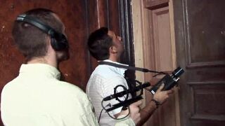 Two girls take two ass hungry cocks in bent over cowgirl creampie facial riding