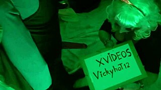 a verification video featuring a latina ladyboy in lingerie and heels