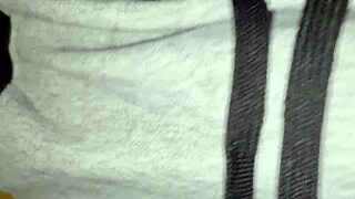 i’m trying prostate massager first time, cock huge in sexy slip