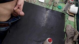 Masturbating on my workbench at work 😏