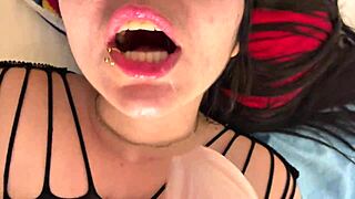 Huge Cock Destroys Pussy As Dirty Bitch Does Russian With Tits And Swallows Whole Cock