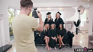 Milfs' Graduation Party Turns Into Insane Reverse Gangbang!