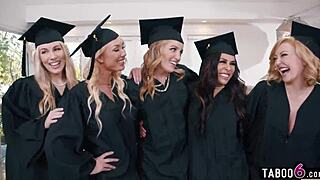 Milfs' Graduation Party Turns Into Insane Reverse Gangbang!