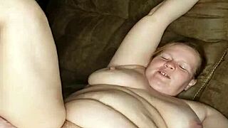 Just listening to this moaning milf scream while I pound her in a pink thong.