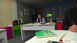 Wow, Japanese teacher Maria Ono sucks student cock up close uncensored!