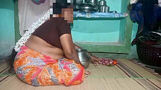 Aunty Gets Hot Hard Fucking in Village Home.